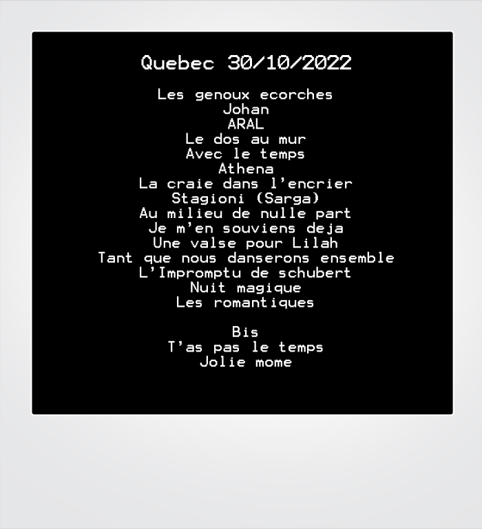 Catherine Lara concert Québec - Canada Dimanche 30 octobre 2022