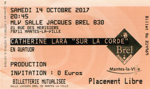 Concert Catherine Lara Mantes-La-Ville 14-10-2017