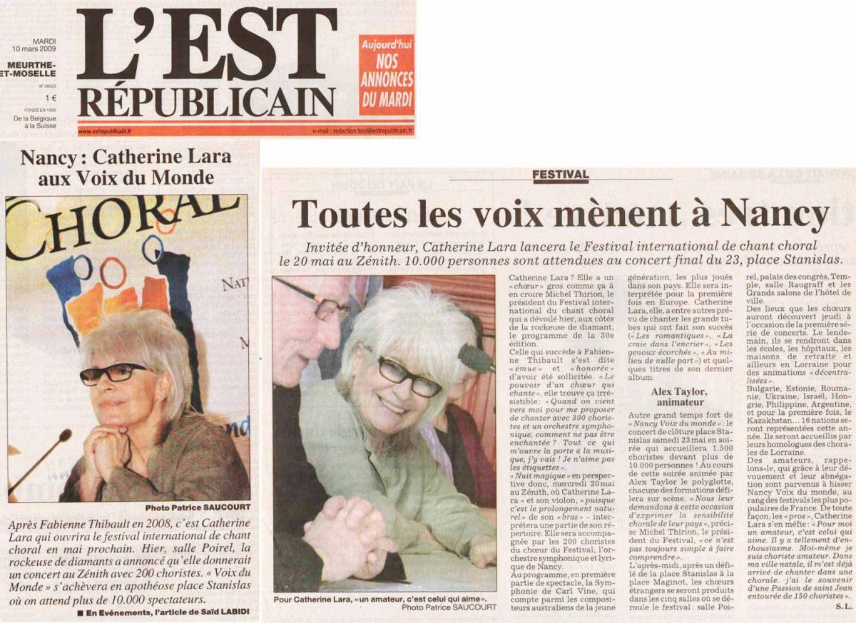 Est Républicain 03/2009
