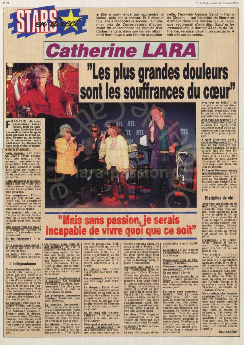  Ici Paris n°2435 - Du 04 au 10 mars 1992