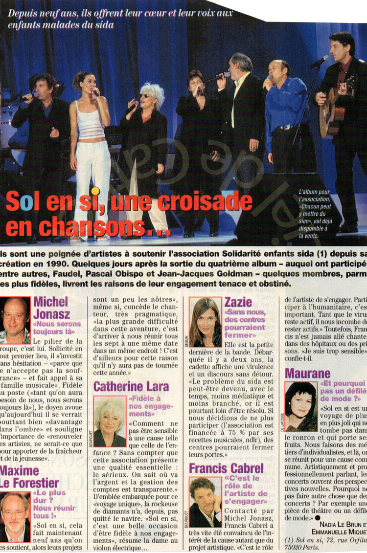 Télé Star novembre 1999