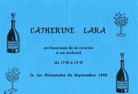Invitation cocktail Deauville le Samedi 27 Août 1988