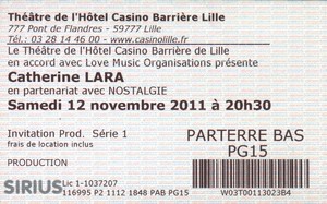 Billet concert Lille