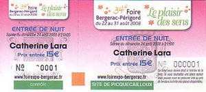 Billet concert bergarac