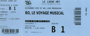 Billet concert Bô, le voyage musical