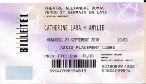 Catherine Lara - Concert 21 septembre 2018 à Saint Germain en Laye