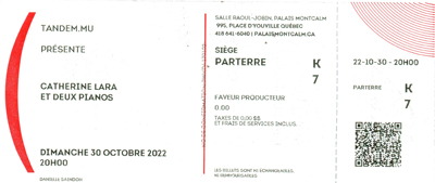 Catherine Lara concert Quebec 30-10-2022