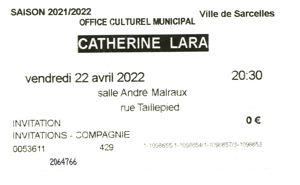 Catherine Lara concert de Sarcelles 22 avril 2022