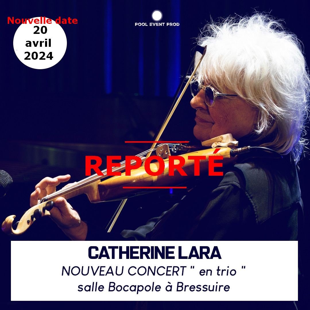Catherine Lara Concert Trio Bressuire le 20 avril 2024