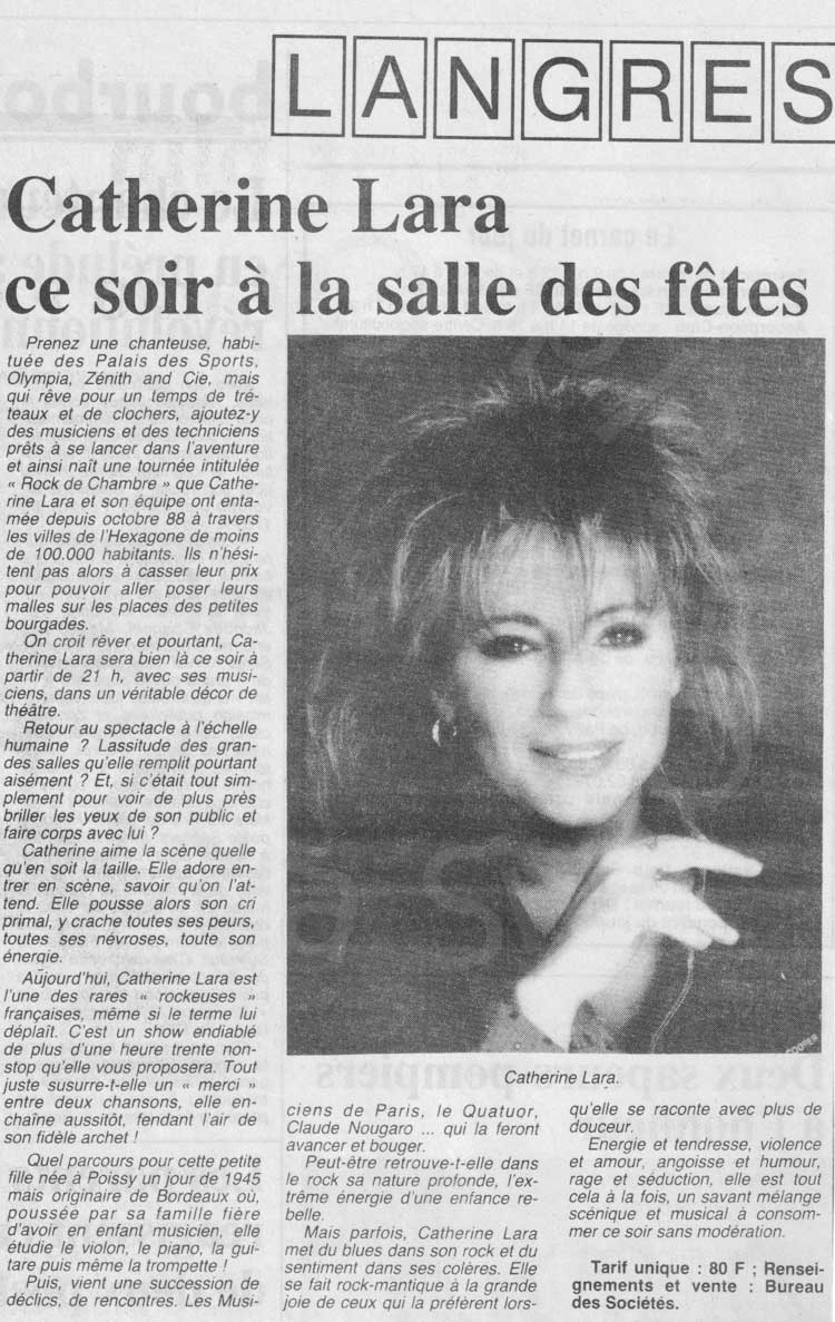 Presse de Langres - Janvier 1989
